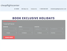 Tablet Screenshot of cheapflightscenter.com